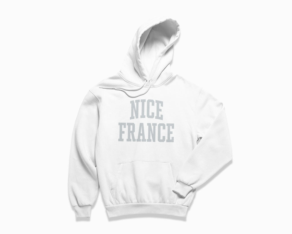 Nice France Hoodie - White/Grey