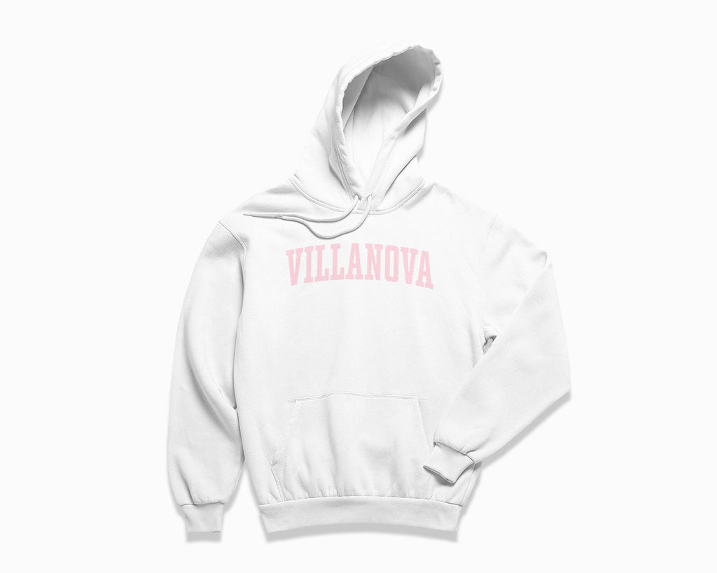 Villanova Hoodie - White/Light Pink