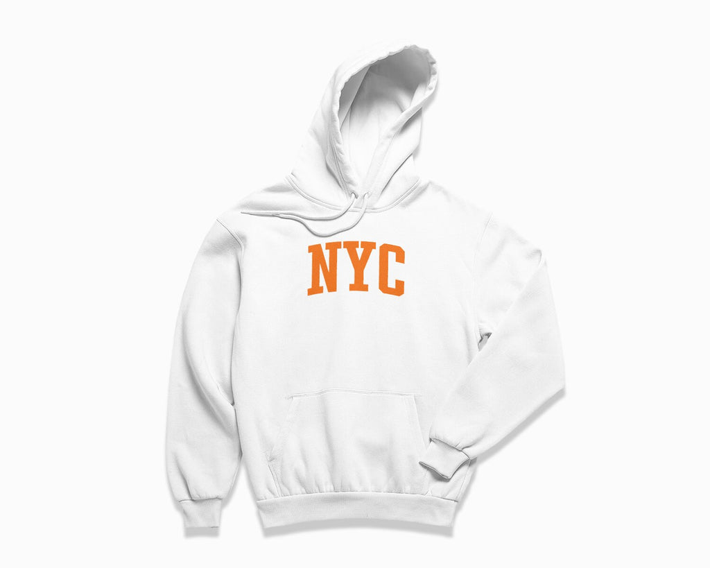 NYC Hoodie - White/Orange