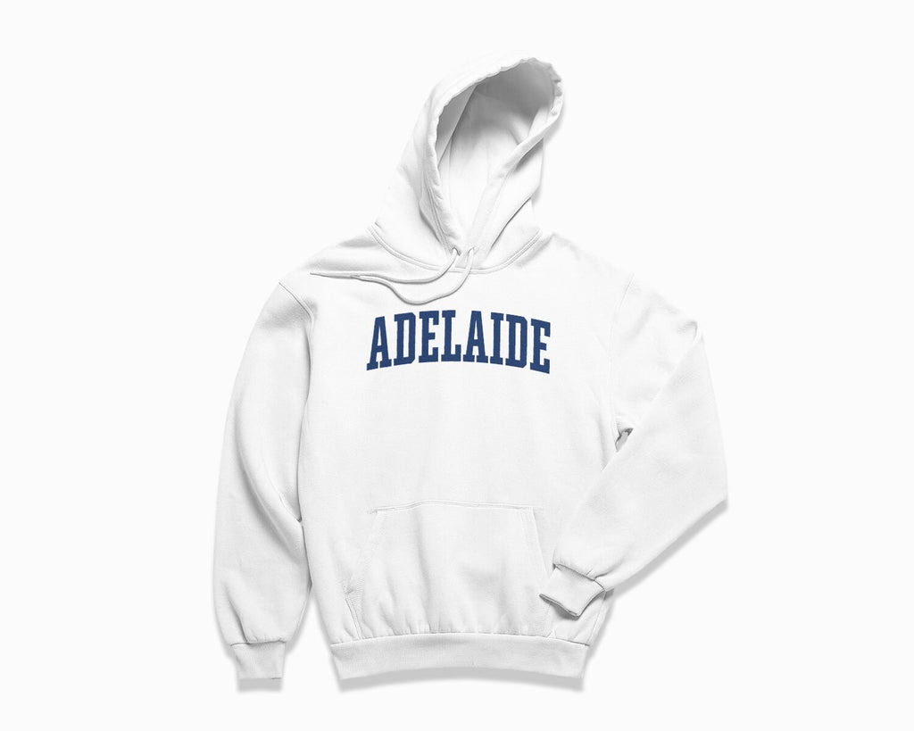 Adelaide Hoodie - White/Navy Blue