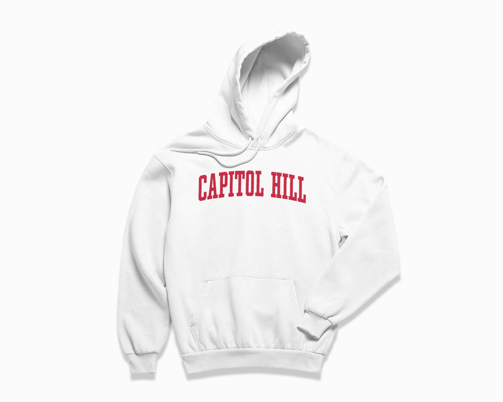 Capitol Hill Hoodie - White/Red