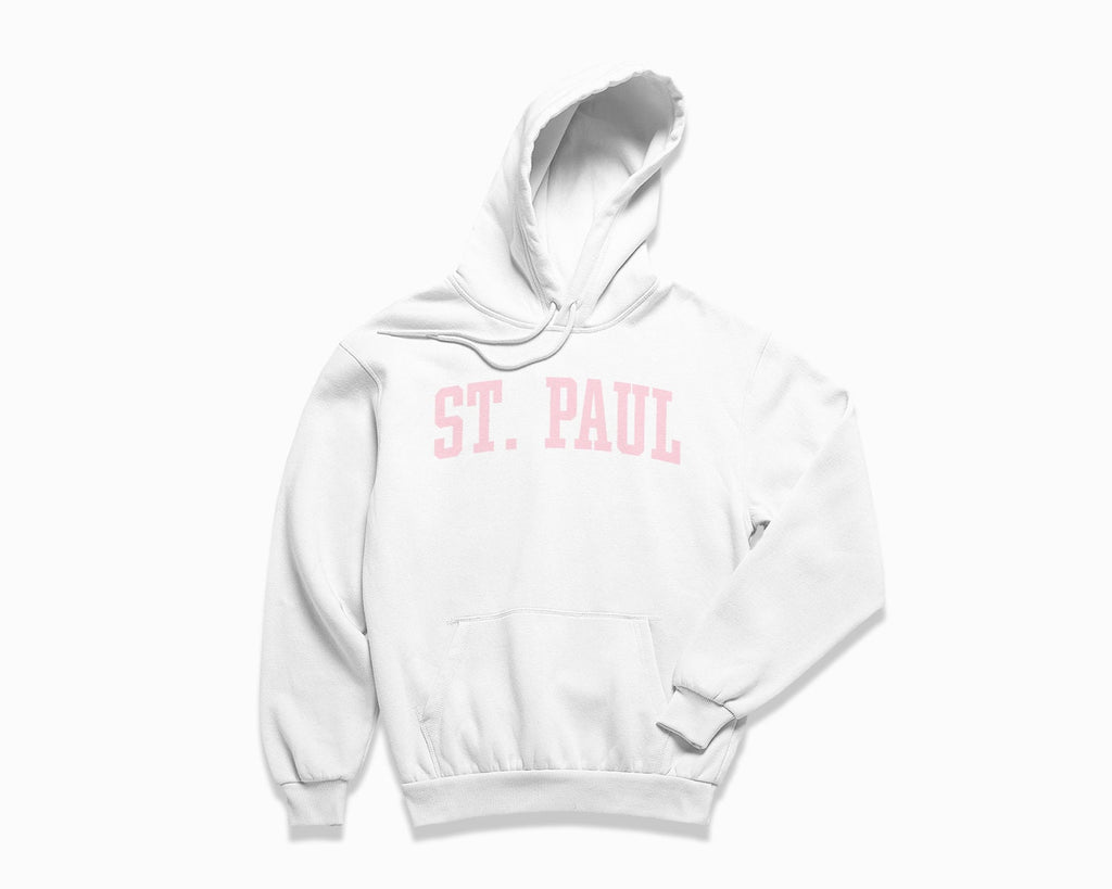 St. Paul Hoodie - White/Light Pink
