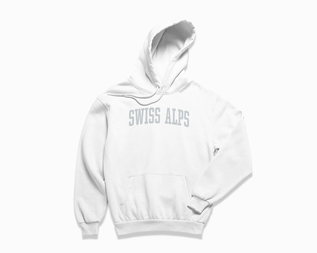 Swiss Alps Hoodie - White/Grey