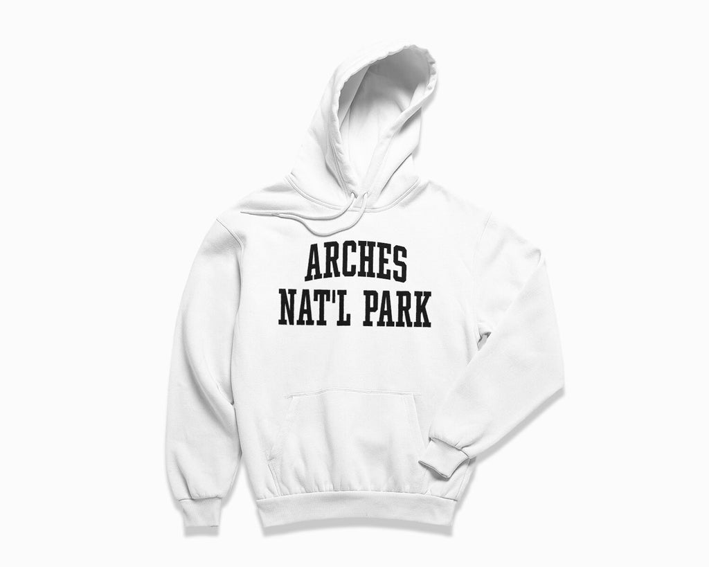 Arches Nat'l Park Hoodie - White/Black