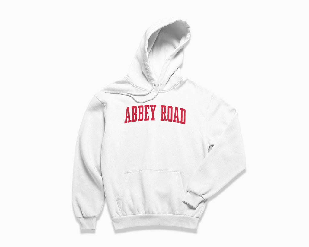 Abbey Road Hoodie - White/Red