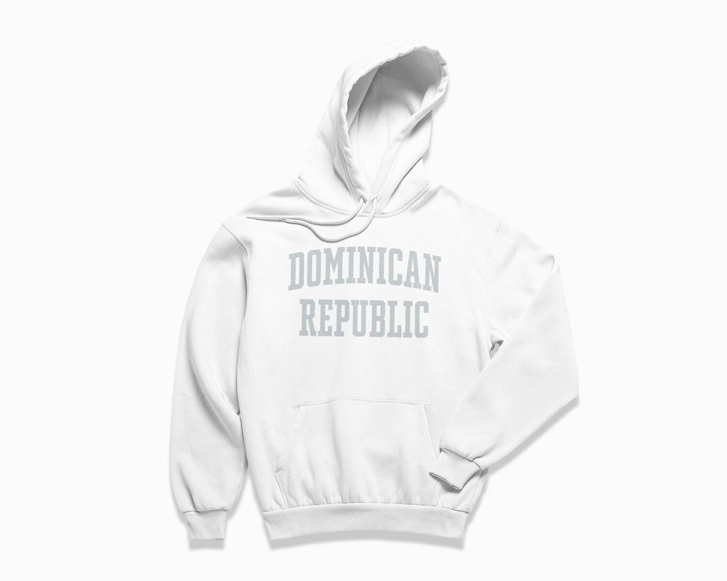 Dominican Republic Hoodie - White/Grey