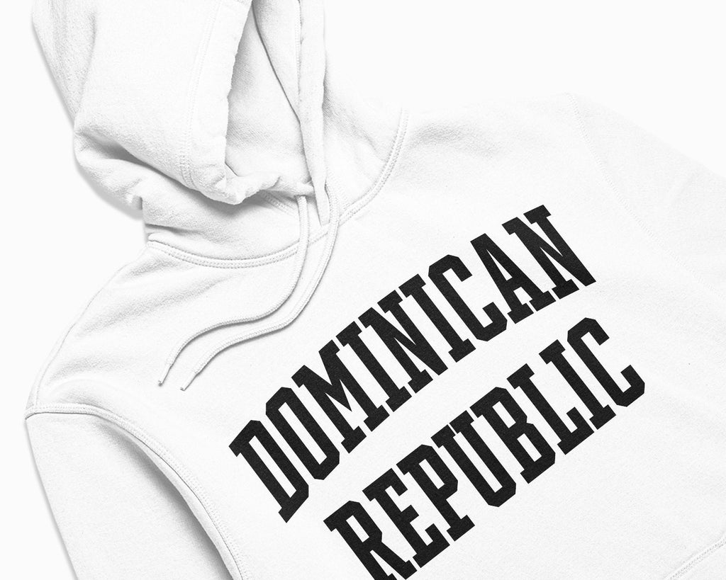 Dominican Republic Hoodie - White/Black