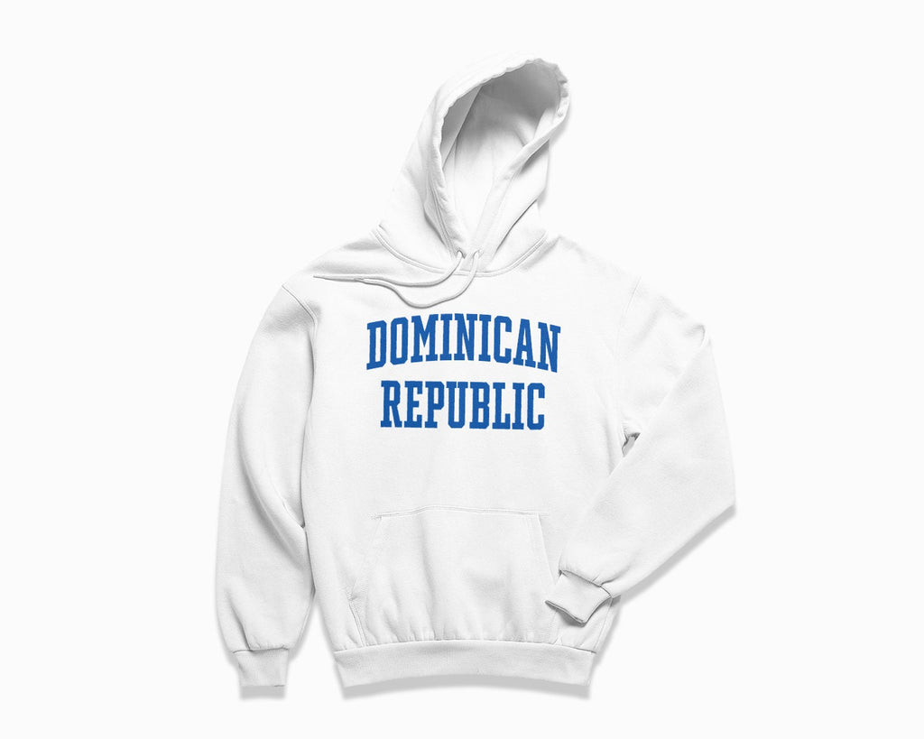 Dominican Republic Hoodie - White/Royal Blue