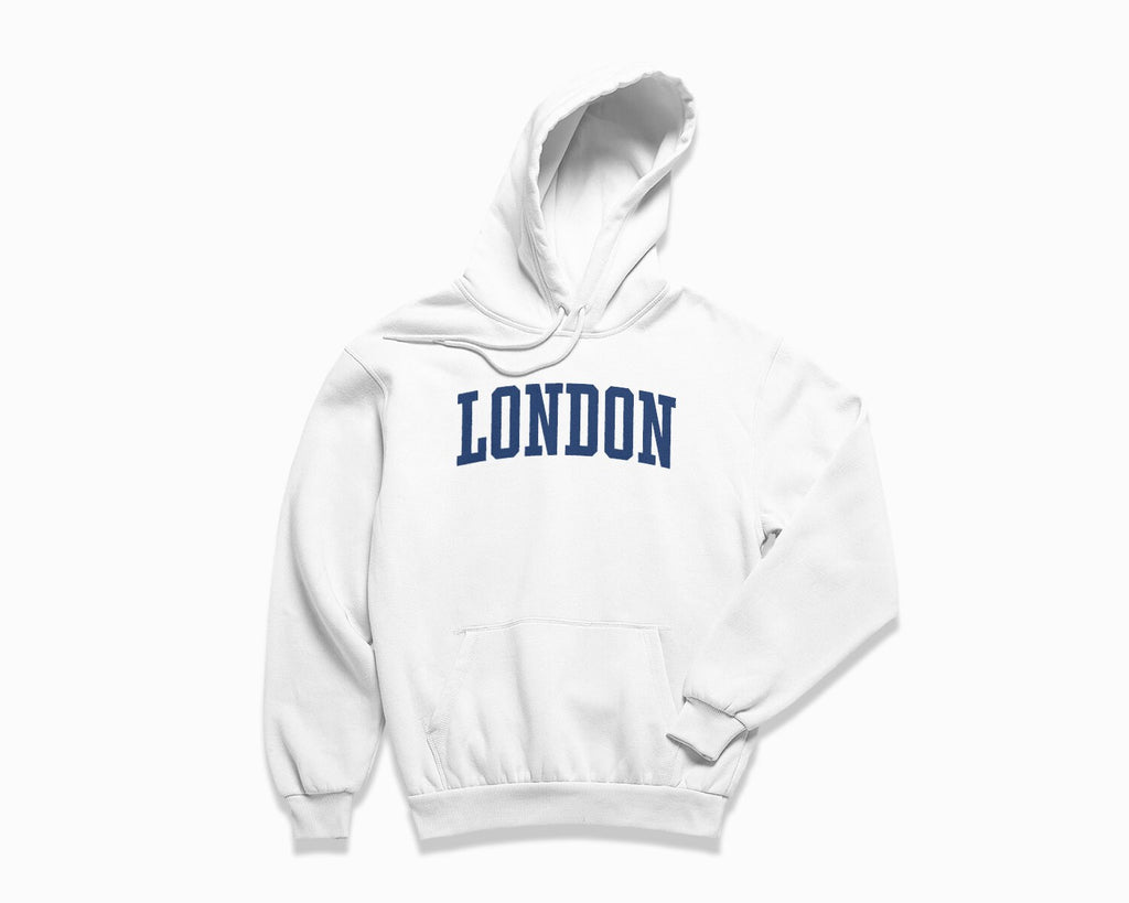 London Hoodie - White/Navy Blue