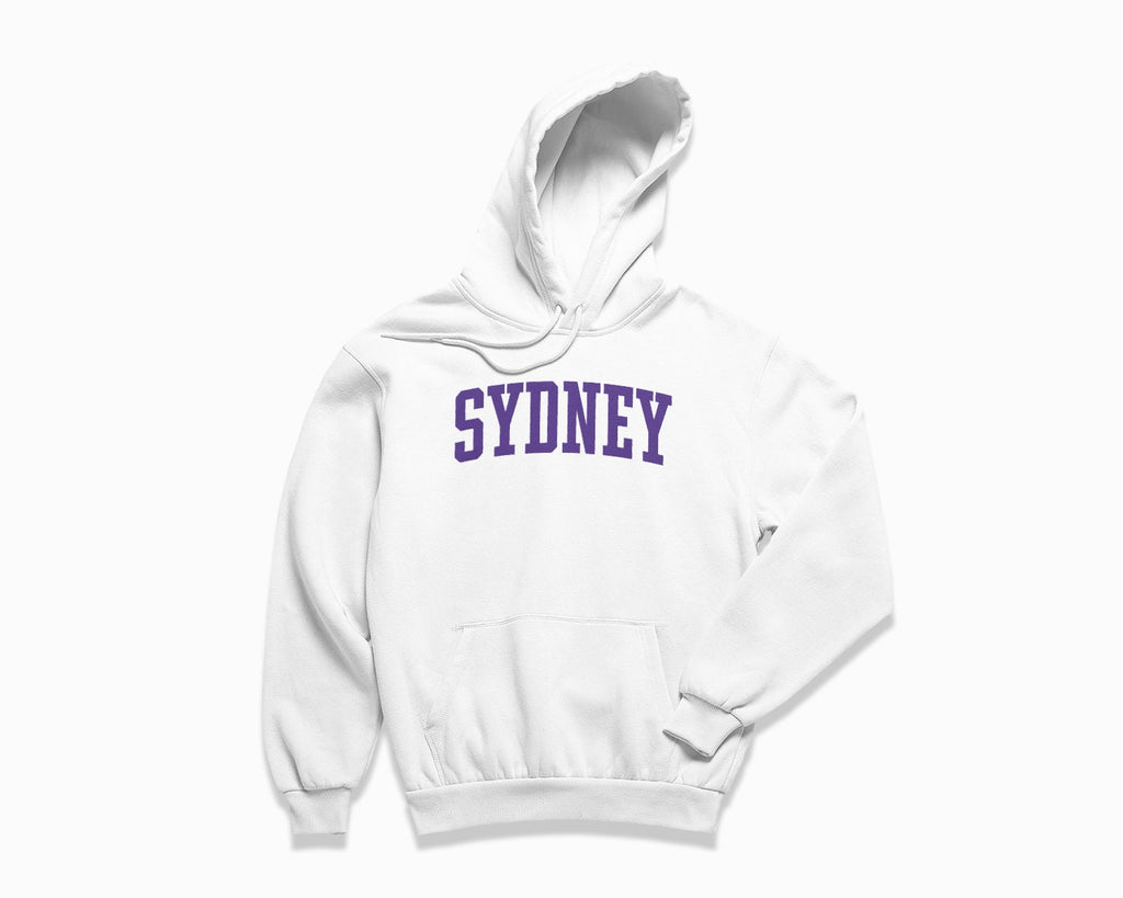 Sydney Hoodie - White/Purple