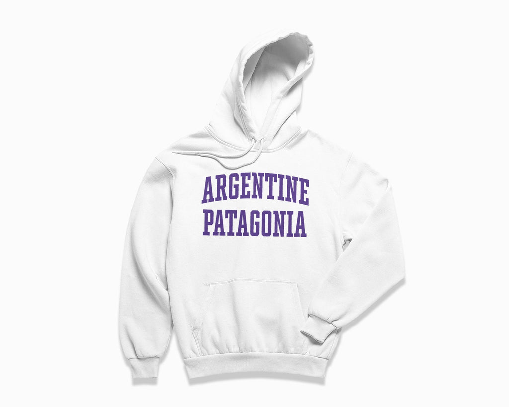 Argentine Patagonia Hoodie - White/Purple