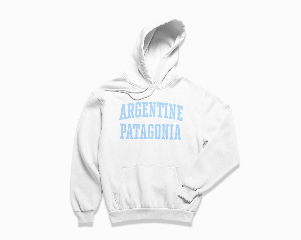 Argentine Patagonia Hoodie - White/Light Blue