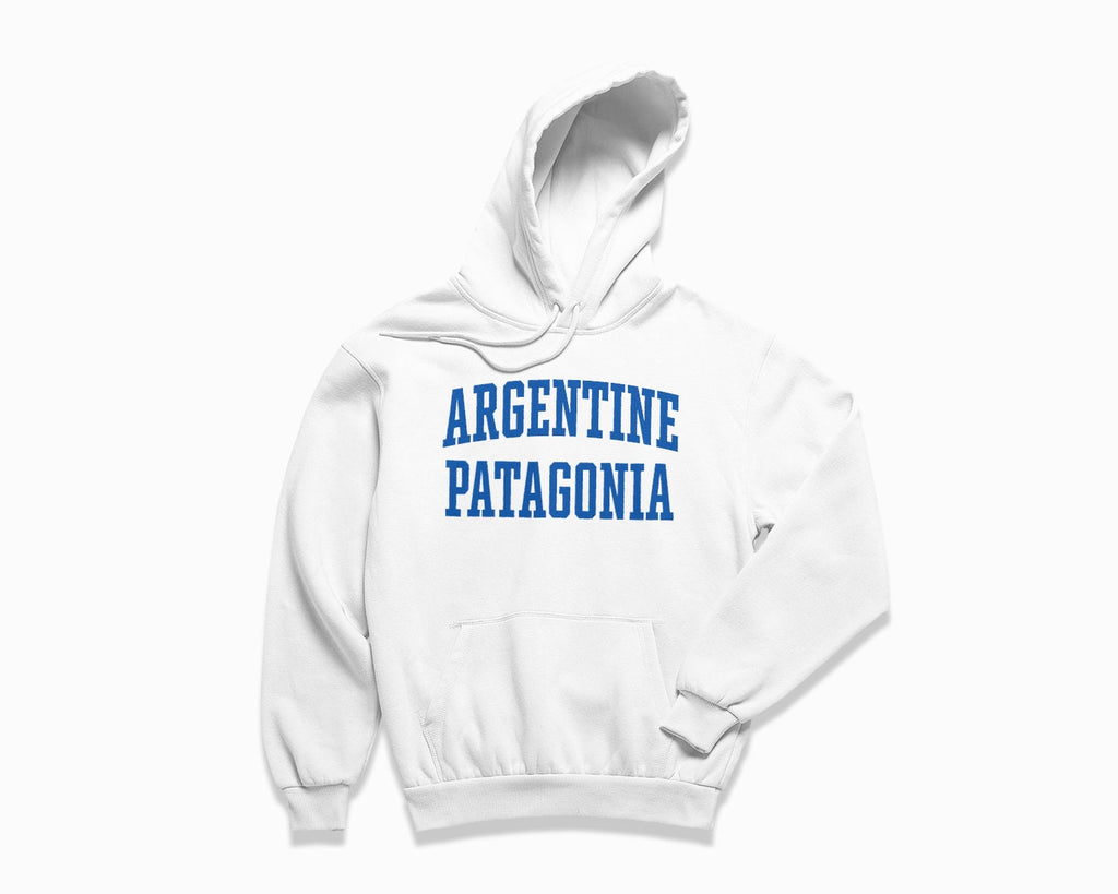 Argentine Patagonia Hoodie - White/Royal Blue