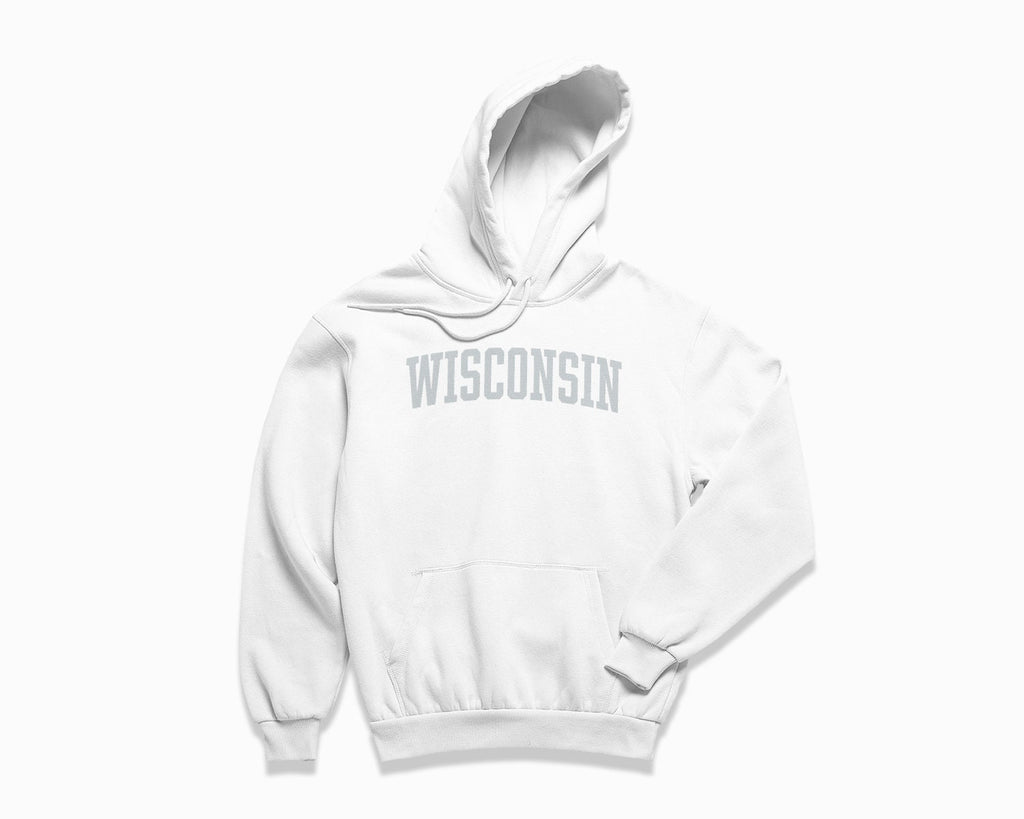 Wisconsin Hoodie - White/Grey