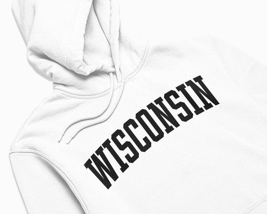 Wisconsin Hoodie - White/Black