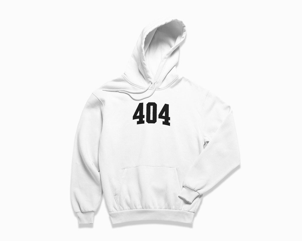 404 (Atlanta) Hoodie - White/Black