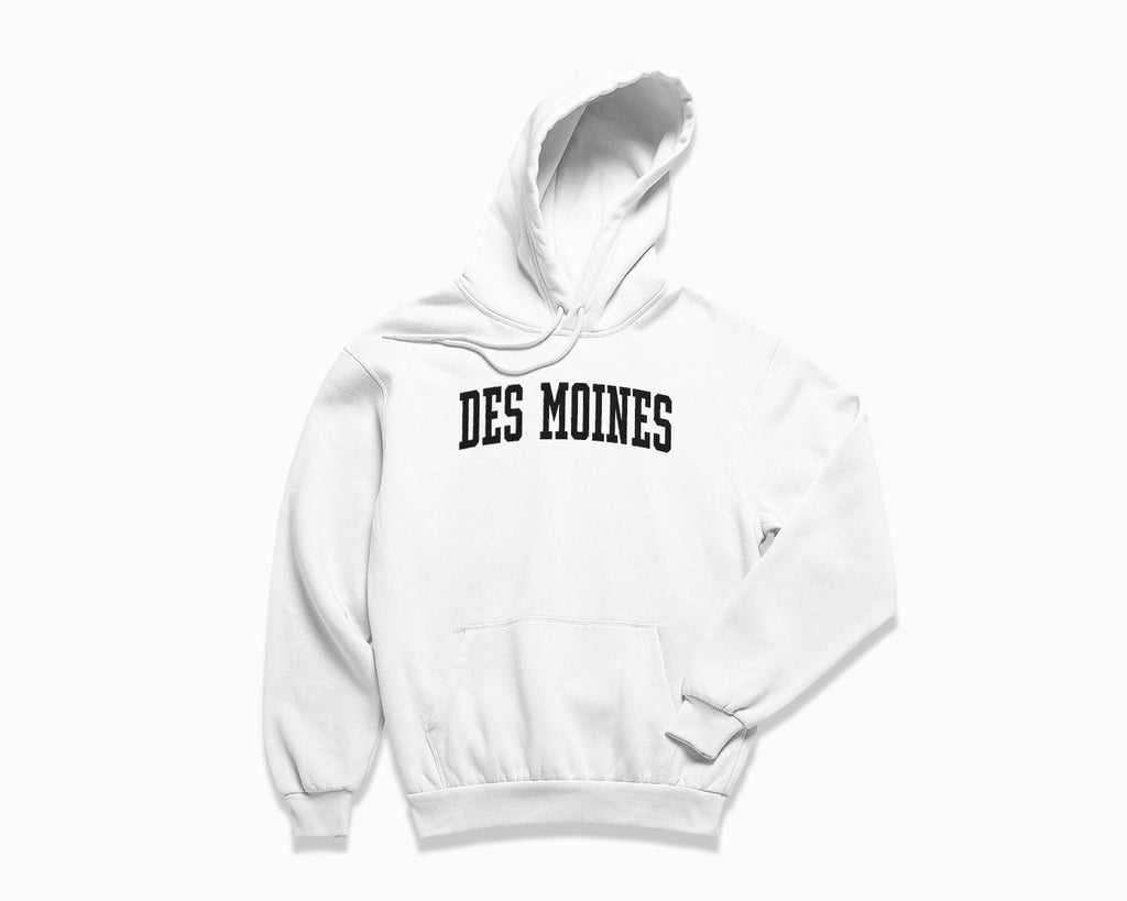 Des Moines Hoodie - White/Black