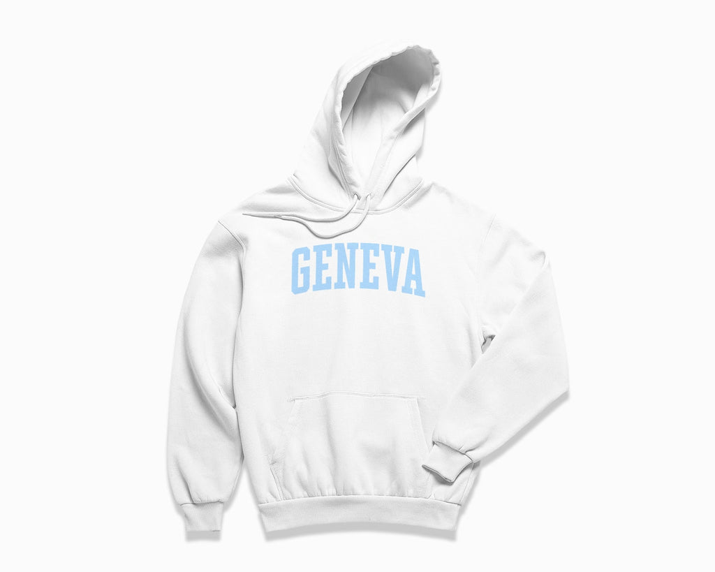 Geneva Hoodie - White/Light Blue