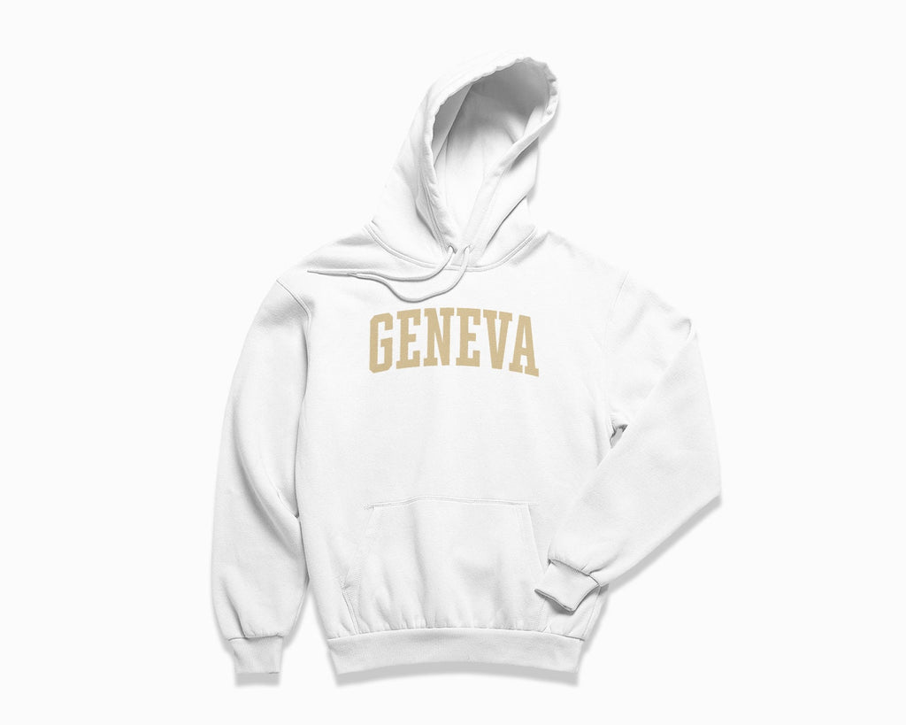 Geneva Hoodie - White/Tan