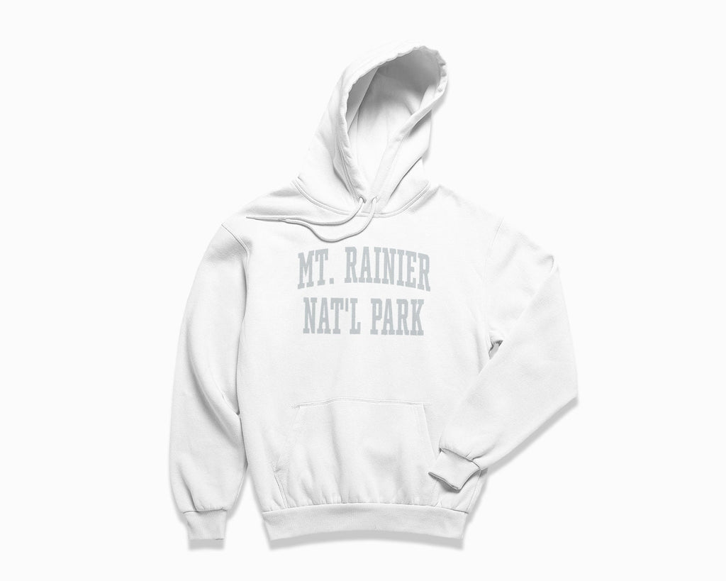 Mt. Rainier National Park Hoodie - White/Grey