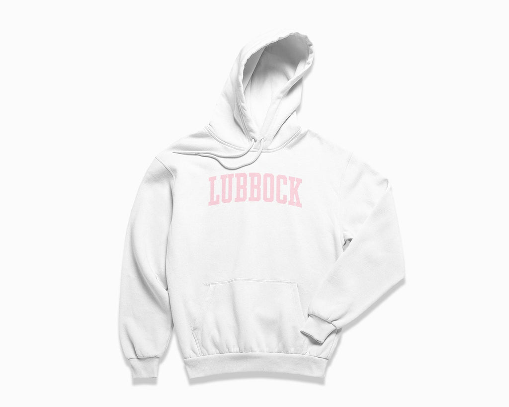 Lubbock Hoodie - White/Light Pink