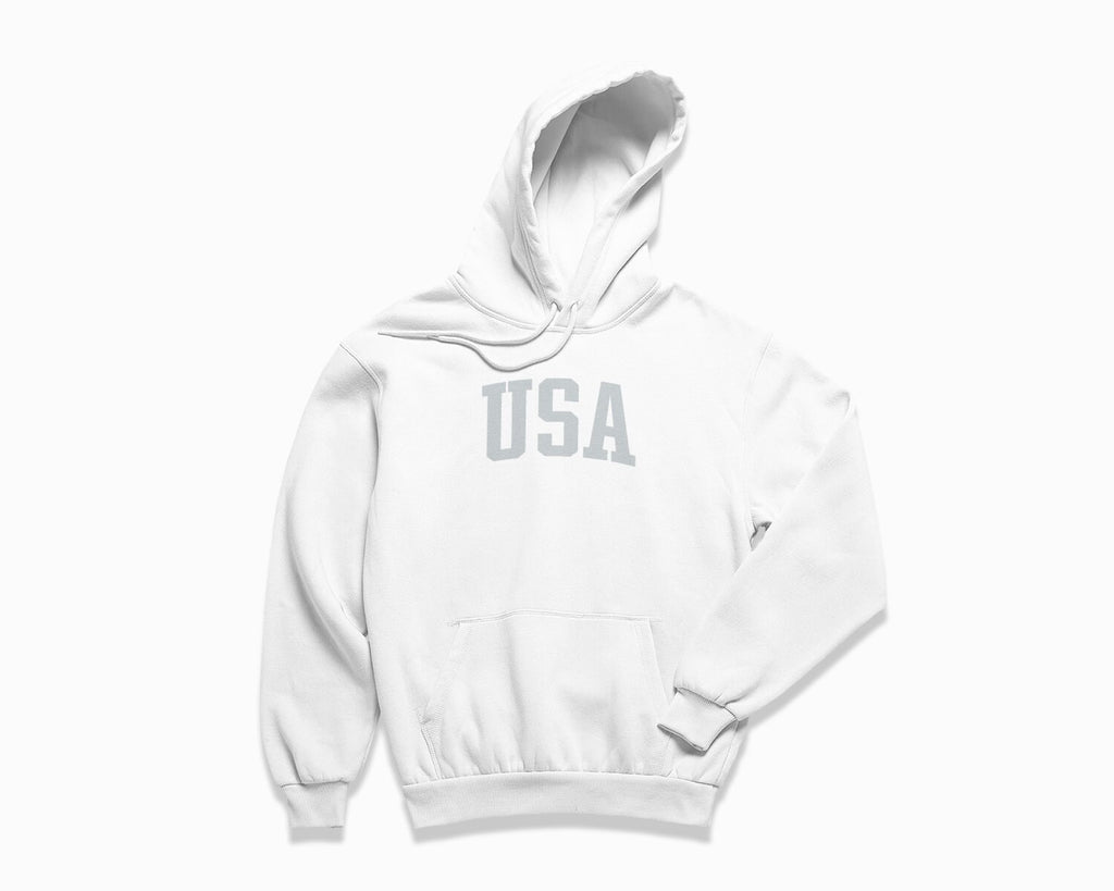 USA Hoodie - White/Grey
