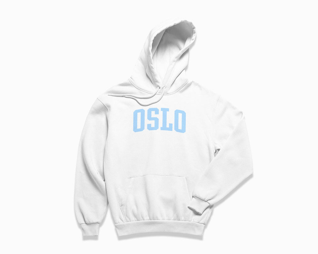 Oslo Hoodie - White/Light Blue