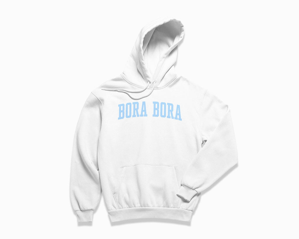 Bora Bora Hoodie - White/Light Blue