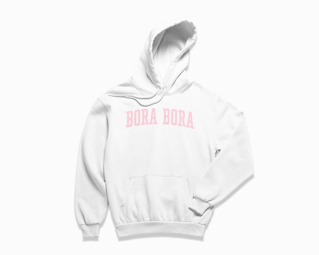 Bora Bora Hoodie - White/Light Pink