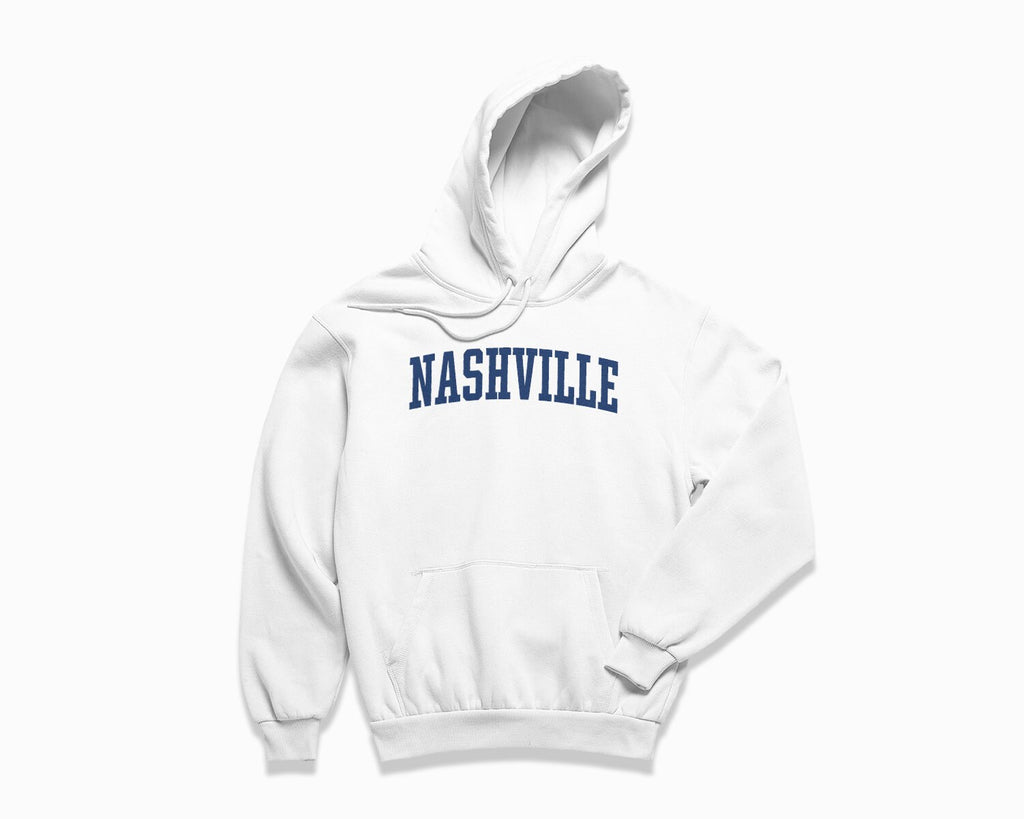 Nashville Hoodie - White/Navy Blue