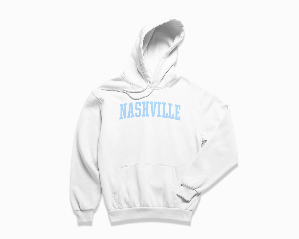 Nashville Hoodie - White/Light Blue