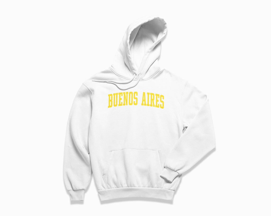 Buenos Aires Hoodie - White/Yellow