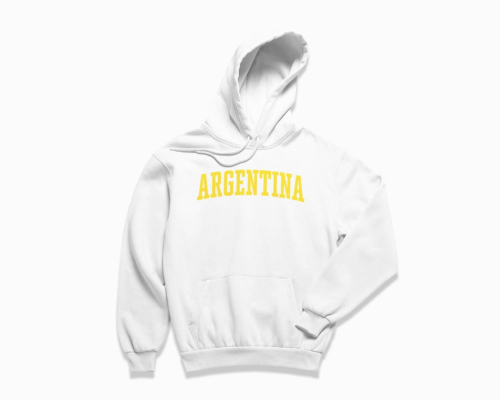 Argentina Hoodie - White/Yellow