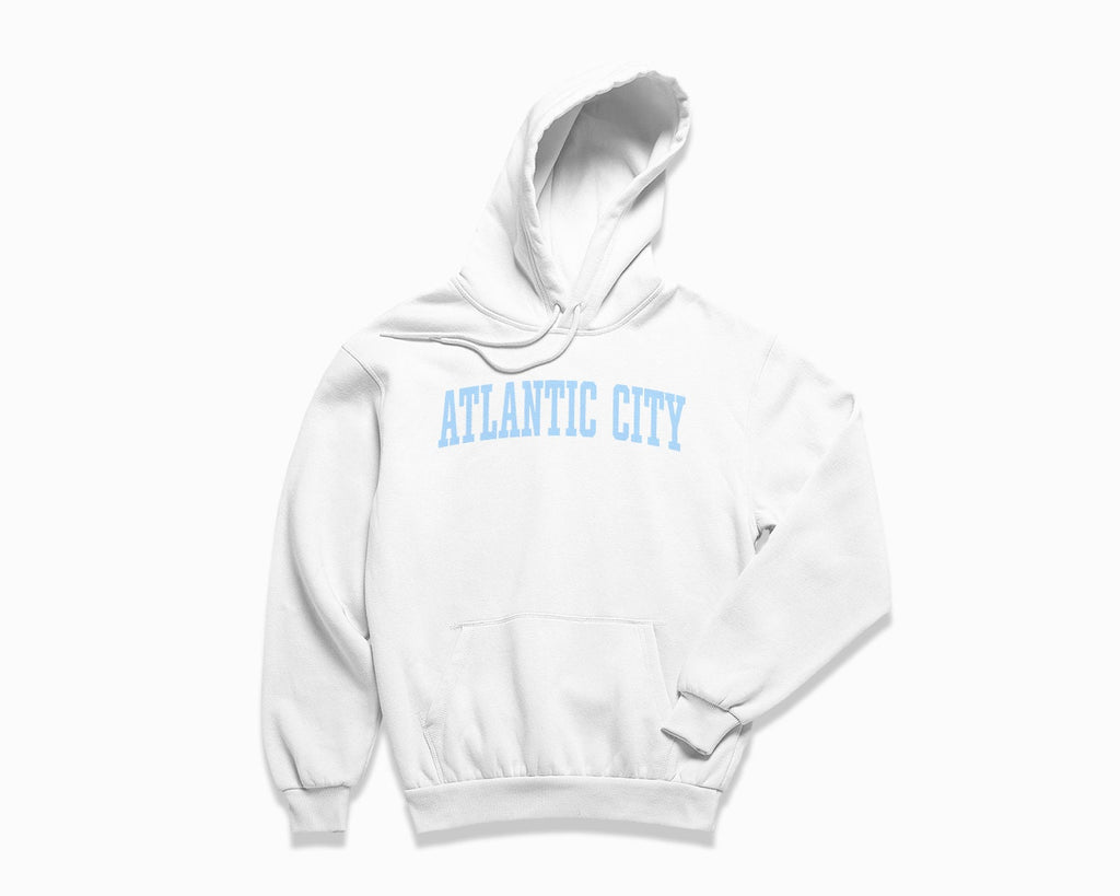 Atlantic City Hoodie - White/Light Blue
