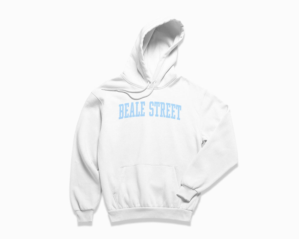 Beale Street Hoodie - White/Light Blue