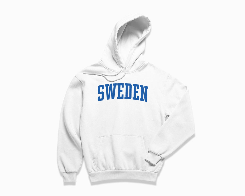 Sweden Hoodie - White/Royal Blue