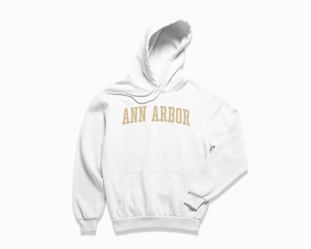 Ann Arbor Hoodie - White/Tan