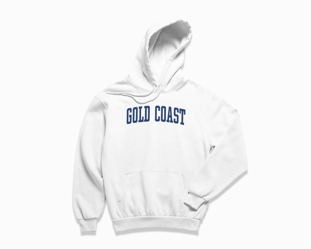 Gold Coast Hoodie - White/Navy Blue
