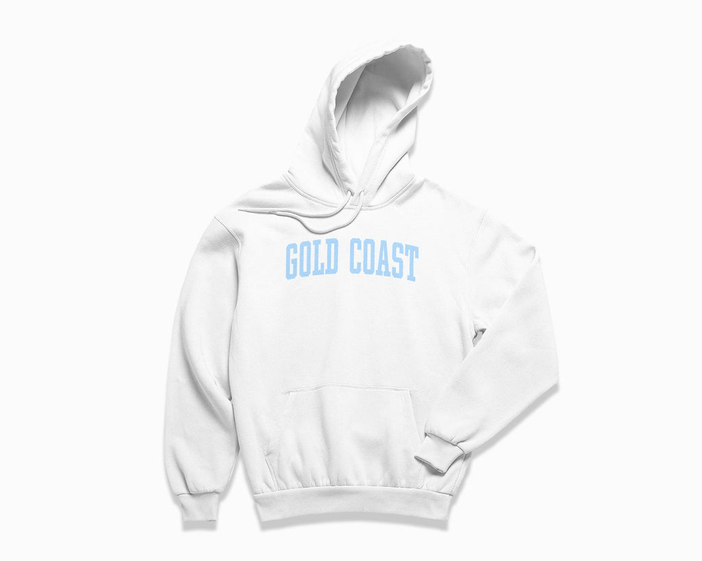 Gold Coast Hoodie - White/Light Blue