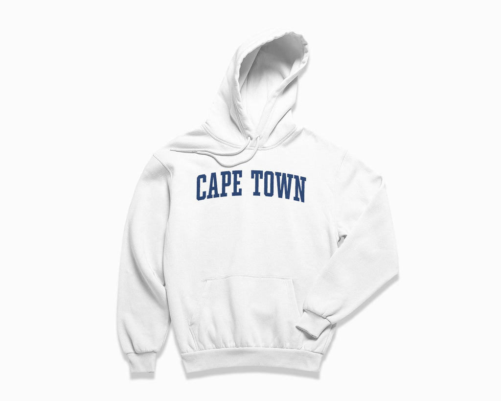 Cape Town Hoodie - White/Navy Blue