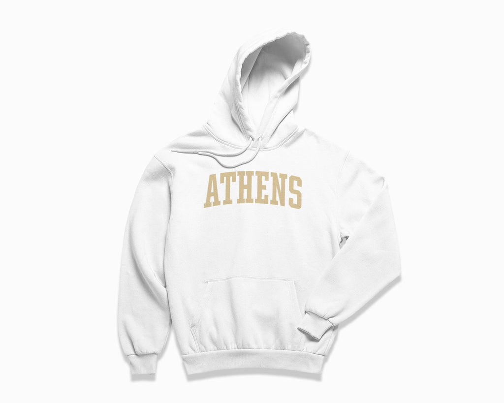 Athens Hoodie - White/Tan