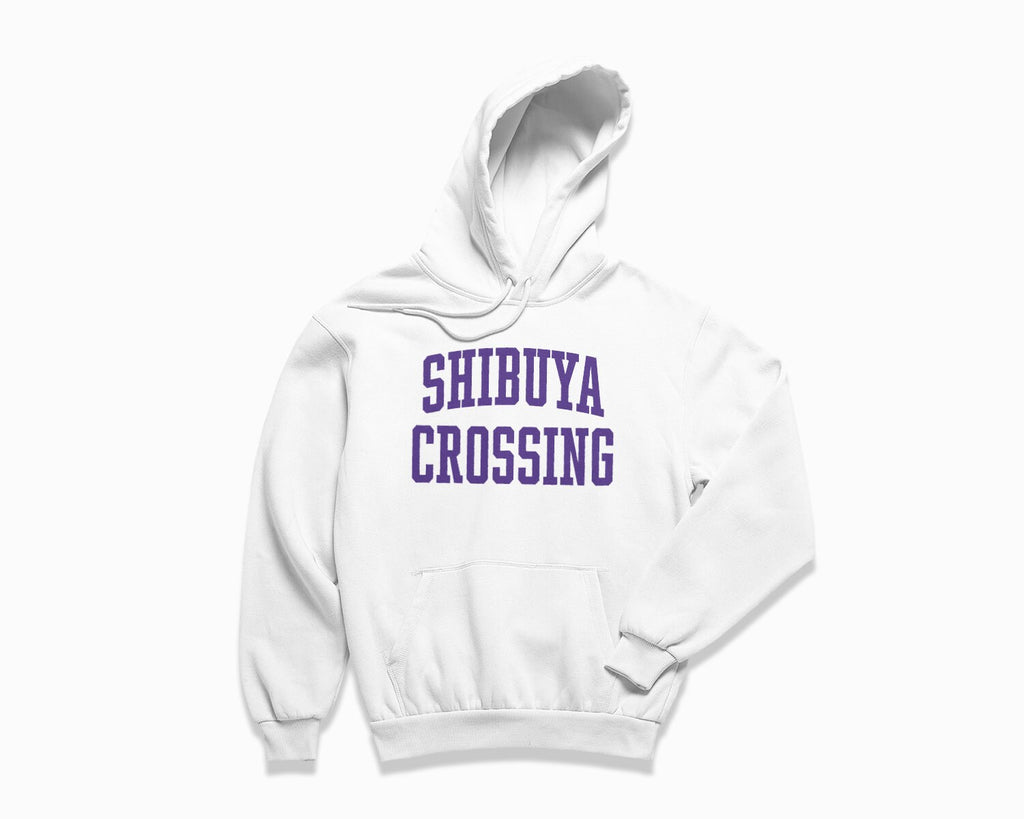 Shibuya Crossing Hoodie - White/Purple