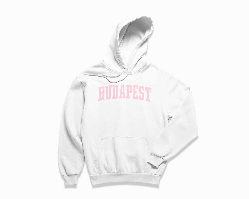 Budapest Hoodie - White/Light Pink