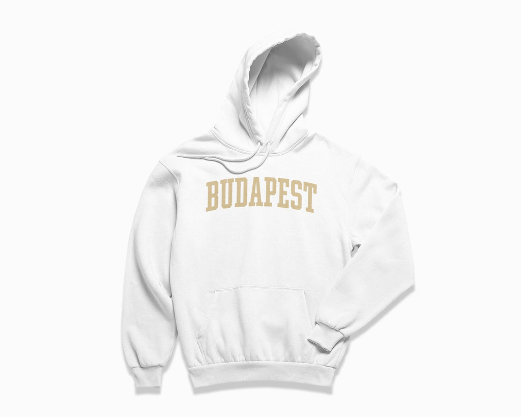 Budapest Hoodie - White/Tan