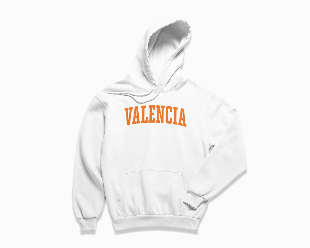 Valencia Hoodie - White/Orange