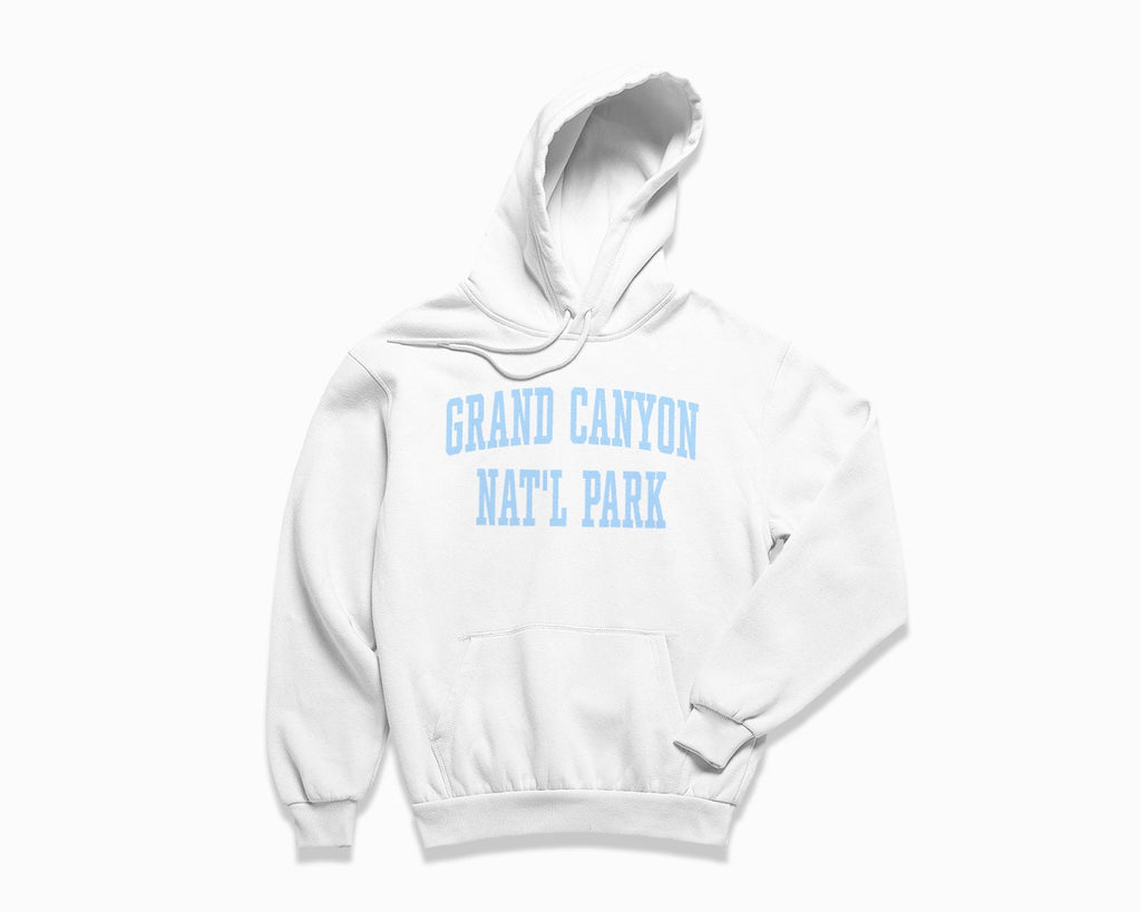 Grand Canyon National Park Hoodie - White/Light Blue