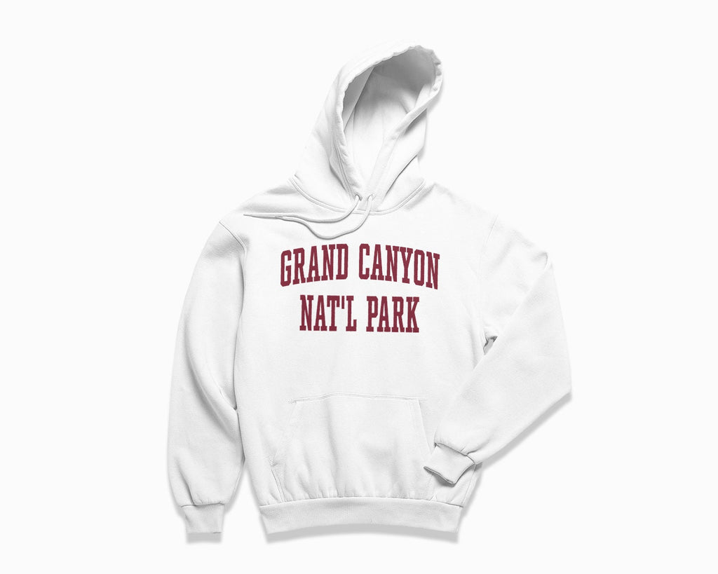 Grand Canyon National Park Hoodie - White/Maroon