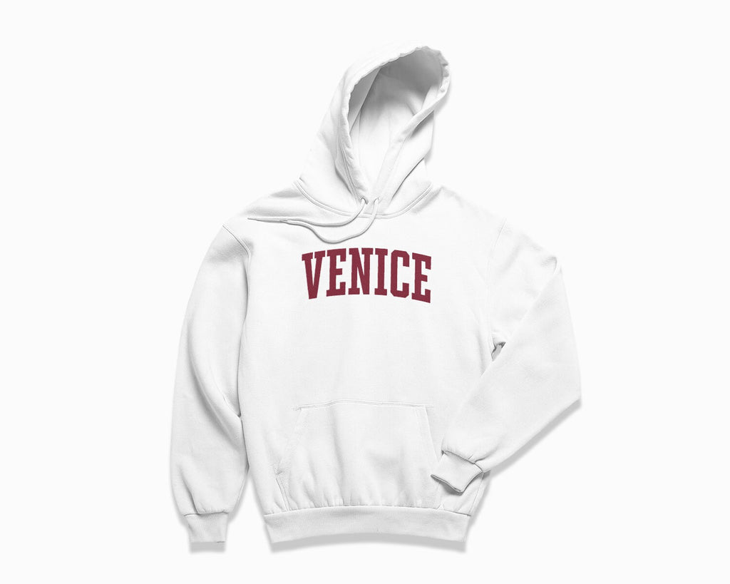 Venice Hoodie - White/Maroon