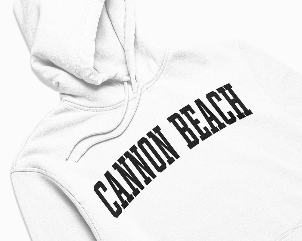 Cannon Beach Hoodie - White/Black