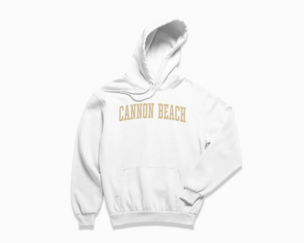 Cannon Beach Hoodie - White/Tan